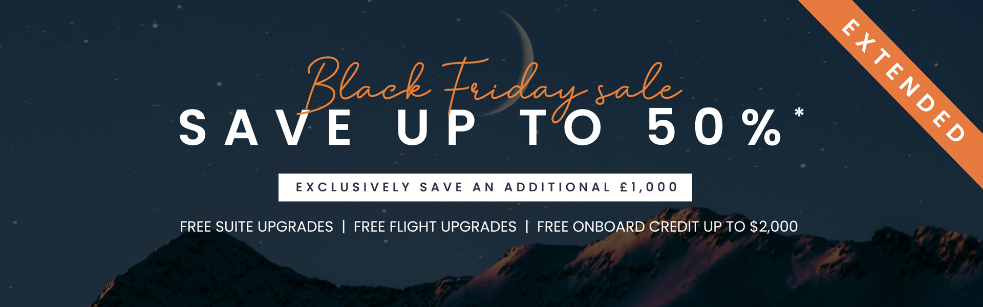 Black Friday Cruise Sale Extended